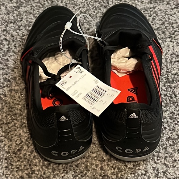 New Adidas Men's Copa Gloro 19.2 FG Soccer Cleats Black/Red Size 7 NWT - Picture 5 of 8